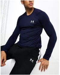 Under Armour - Cold Gear Armour Long Sleeve Fitted T-shirt - Lyst