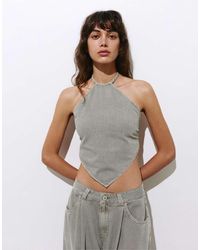 Pull&Bear - Open-back Triangular Top - Lyst