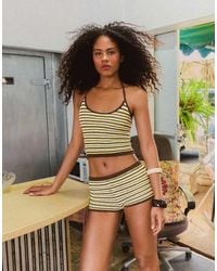 Bershka - Halter Neck Knit Top - Lyst