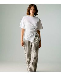Stradivarius - Petite D91 Low Wide-leg Twill Jeans - Lyst
