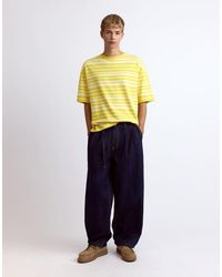 Pull&Bear - Relaxed Fit Jeans With Darts And Belt - Lyst