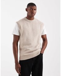 Jack & Jones - Débardeur en maille duveteuse - beige - Lyst