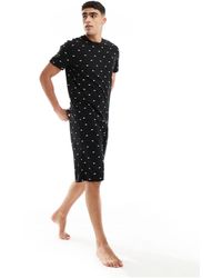 Lacoste - Contrast Branding Pyjama Set - Lyst