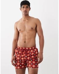 South Beach - Geo Print Swim Shorts - Lyst