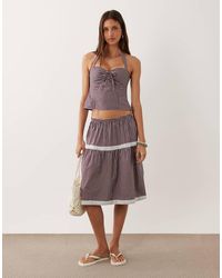 Motel - Co-ord Trixie Midi Skirt - Lyst