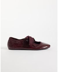 ASOS - Loom Lace Up Ballets - Lyst