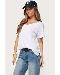 Edikted - Sonora Oversized V Neck T Shirt - Lyst