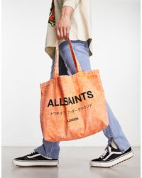 AllSaints - Underground - borsa shopping lavaggio acido - Lyst