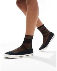 Converse - Bailarinas Negras Chuck Taylor All Star De - Lyst