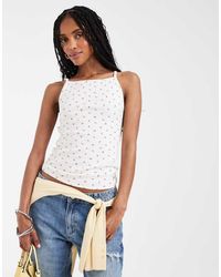 Levi's - Dry Goods Pointelle Ditsy Print Cami Top - Lyst