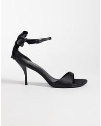 Glamorous - Heeled Sandals With Bow Back Detail - Lyst