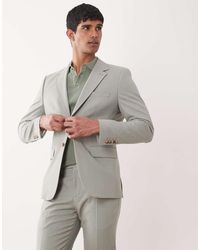 SELECTED - Americana Verde De Corte Slim De Mezcla De Lana De -Azul - Lyst