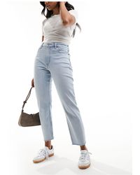 Abercrombie & Fitch - Curve - love - jeans mom fit lavaggio chiaro - Lyst