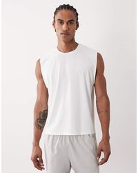 4505 - Running Quick Dry Performance Waffle Boxy Oversized Boxy Tank - Lyst