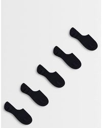 ASOS - 5 Pack Invisible Liner Socks - Lyst