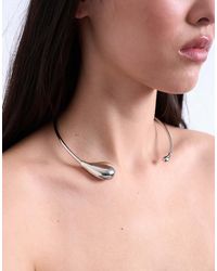 TOPSHOP - Nila Teardrop Adjustable Choker Necklace - Lyst