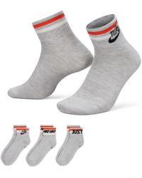 Nike - Everyday Essential 3 Pack Ankle Socks - Lyst