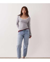JDY Petite - Lullu High Waist Straight Leg Jeans - Lyst
