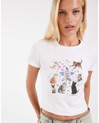 JJXX - Kitten Print Baby T-Shirt - Lyst