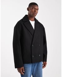 ASOS - Wool Look Peacoat - Lyst