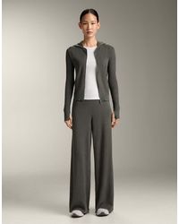 Oysho - Rib Knit Straight-Leg Trousers - Lyst
