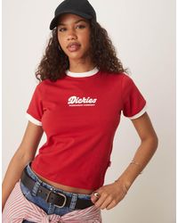 Dickies - – lewistown – knapp geschnittenes ringer-t-shirt - Lyst