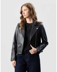 Bolongaro Trevor - Real Leather Lorial Biker Jacket - Lyst