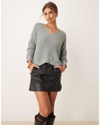 Jdy - – lockerer longline-pullover - Lyst