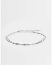 ASOS - Waterproof Stainless Steel Slim Rope Chain Bracelet - Lyst