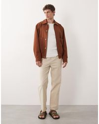 Only & Sons - Losvallende Broek Van Linnenmix - Lyst