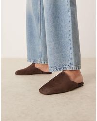 ASOS - Mimic Premium Flat Mules - Lyst