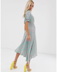 ghost jenna dress blue floral