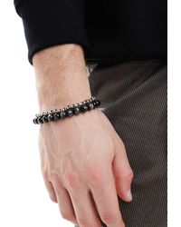 ASOS - Festival Chain And Beaded 2 Pack Bracelets - Lyst