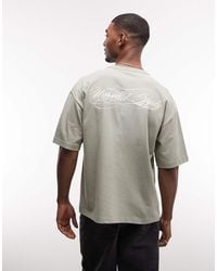ASOS - Heavyweight Oversized T-Shirt With Script Text Graphic - Lyst