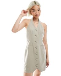 Miss Selfridge - Elegante Mini Jurk Met Halternek - Lyst