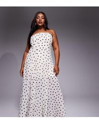 Forever New - Chiffon Strapless Maxi Dress - Lyst