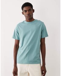 ASOS - Camiseta Verde Claro Básica De Corte Estándar Essentials De - Lyst