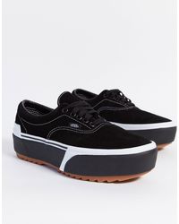 vans era stacked colour block trainers