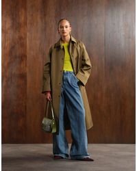 ASOS - Longline Car Coat Trench - Lyst