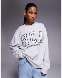 ASOS - Weekend Collective Icon Oversized Long Sleeve T-shirt With Wca Graphic - Lyst