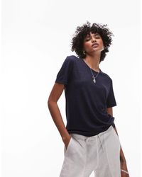 ARKET - – relaxed fit t-shirt aus leinenmix - Lyst