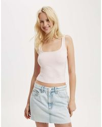 Cotton On - All Day Square Neck Tank - Lyst