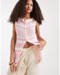 ASOS - Knitted Ladder Stitch Top - Lyst