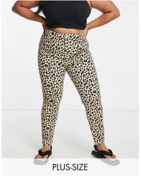 Urban Bliss - Plus – mehrfarbige jeans mit leopardenmuster - Lyst