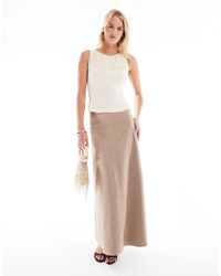 ONLY - – maxirock aus wildlederimitat - Lyst