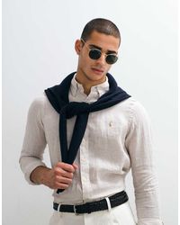 Polo Ralph Lauren - Custom Fit Long Sleeve Linen Sport Shirt - Lyst
