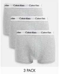 Calvin Klein - Confezione da 3 paia di boxer aderenti a vita bassa con elastico - Lyst