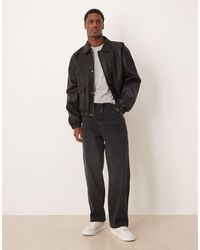 ASOS - Loose Straight Fit Jeans With Stud Detail - Lyst