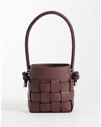 ASOS - Weave Bucket Shoulder Bag - Lyst