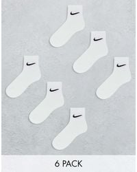 Nike - Everyday Cushioned 6 Pack Ankle Socks - Lyst